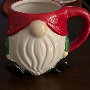 Festive Gnome Mug with Red Hat